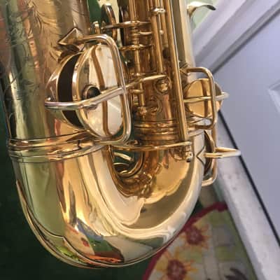CONN GOLD PLATED ALTO STENBERG PORTRAIT RARE 1929 CHU BERRY FINISH 97% SAX SAXOPHONE ENGRAVING CRISP image 9