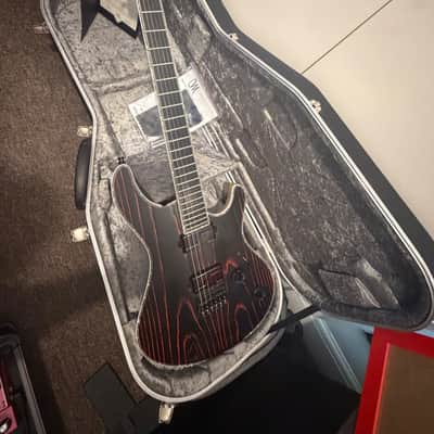 Mayones Regius 6 Monolith Black PorRed Matt 2019 - Red Grain image 9