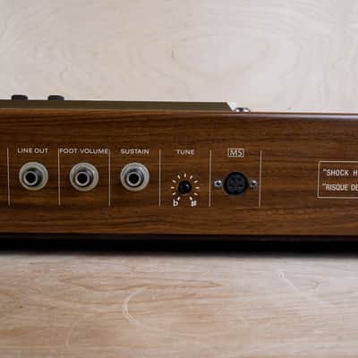 Casio CT-501 Casiotone 49-Key Synthesizer 1980s Natural Woodgrain 100V Vintage Japan w/ MS-1 Barcode Reader, Test Charts, Manual, Hard Case image 11