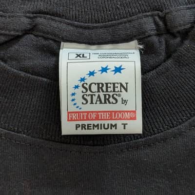 Vintage STEVE VAI 2001 European Tour T-Shirt Men's (XL) Black, 2000s Collectable, New Old Stock! image 6