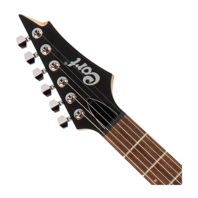 Cort X100 Bolt-On Electric Guitar - Open Pore Black Cherry Burst - Open Box image 4