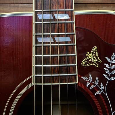 2023 Gibson Custom Shop 1960 Hummingbird Fixed Bridge VOS Heritage (Pre-Owned) - Cherry Sunburst w/case image 13