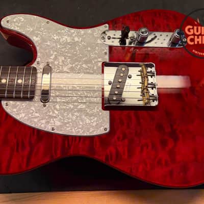 2024 Fender Japan MIJ Hybrid II Telecaster Quilt Red Beryl Quilted Top image 11