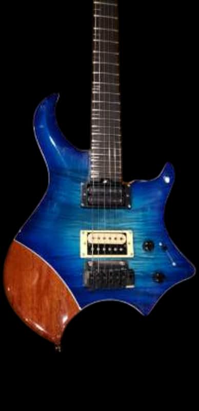 Urban Custom Guitars Modern Electric Guitar - Flamed Blue image 1