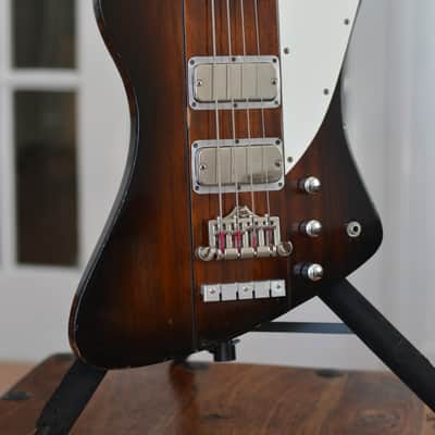 Greco TB1100 Thunderbird Bass 1980 Sunburst with Gator Case image 22