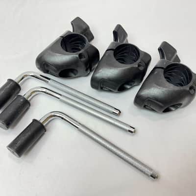 THREE Roland MDH-10U V-Drum Cymbal Rack Clamp MDH10U Mount L-Rod for MDC10U image 2