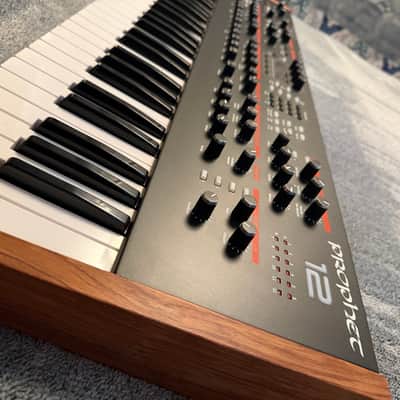 Dave Smith Instruments Prophet 12 61-Key 12-Voice Polyphonic Synthesizer 2013 - 2018 Black with Wood Sides image 4