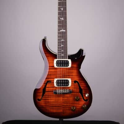 PRS SE Hollowbody I Piezo Electric Guitar Orange Tiger Smokeburst image 2
