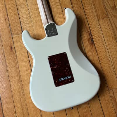 2008 Fender American Deluxe Stratocaster Olympic Pearl All Original w/ Roadrunner Gig Bag image 11