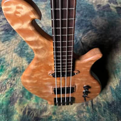 Birdsong "Sadhana" 4-String (Short Scale) 2011 - Quilted Maple image 3