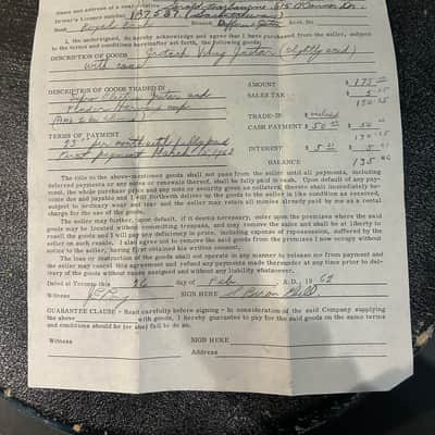 Rarest 1961 Gretsch 6113 Electric Guitar Near Mint, Not Signed That Year! Original Case & Papers image 18
