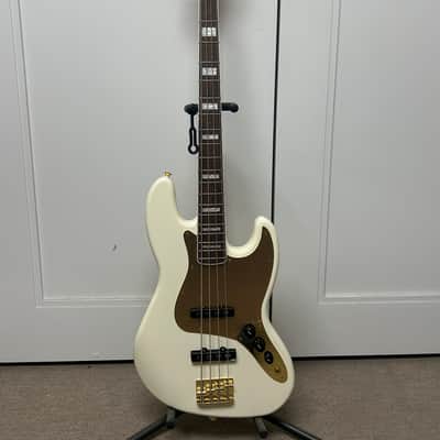 Squier 40th Anniversary Gold Edition Jazz Bass - Olympic White image 1