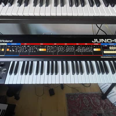Roland Juno-60 61-Key Polyphonic Synthesizer 1982 - 1984 - Black image 1