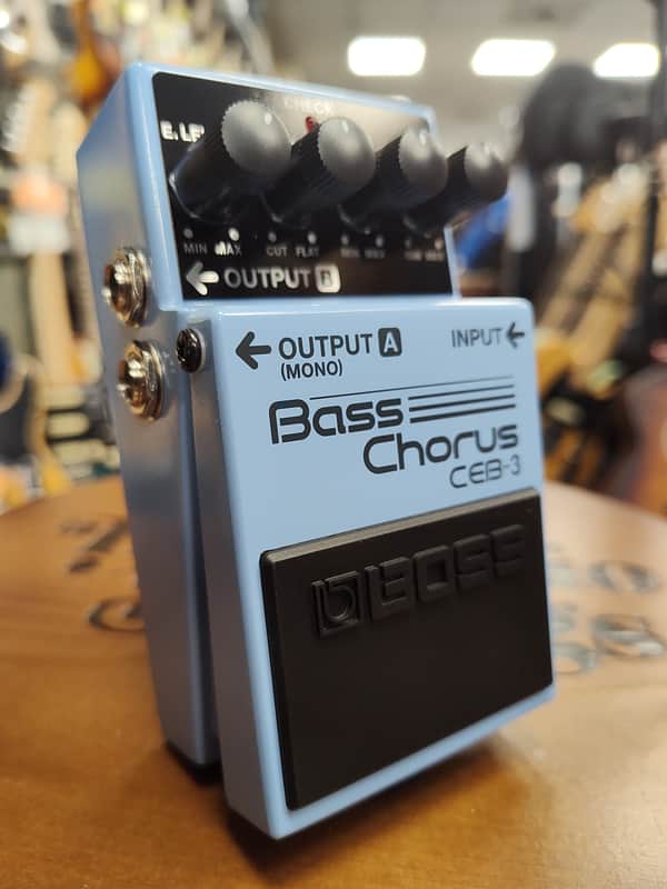 Boss CEB-3 Bass Chorus (Dark Gray Label)  - Blue image 1