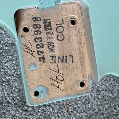 Fender American 60s Telecaster guitar body Daphne Blue image 2