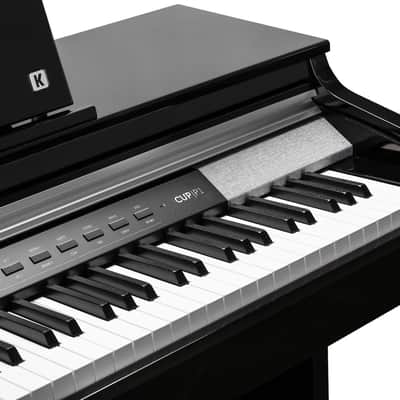 Kurzweil CUP P1 Home Digital Upright Piano 88 Keys, Bluetooth+MIDI & USB Connectivity, Black Polished Finish image 5