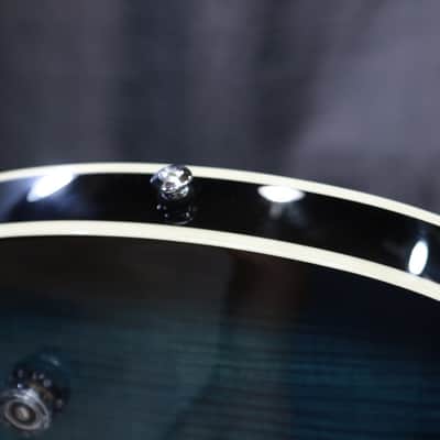 PRS SE Hollowbody II Piezo Peacock Blue Smokeburst Electric Guitar w/Case image 14