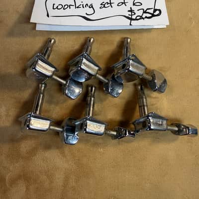 Fender F tuners working set of 6 1970s - Chrome image 1
