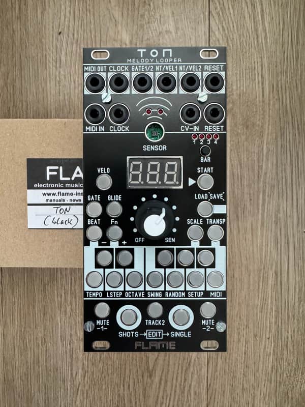FLAME Electronics Musical Instruments TON - 2 Channel Melody Looper & Quantizer 2026 - Black image 1