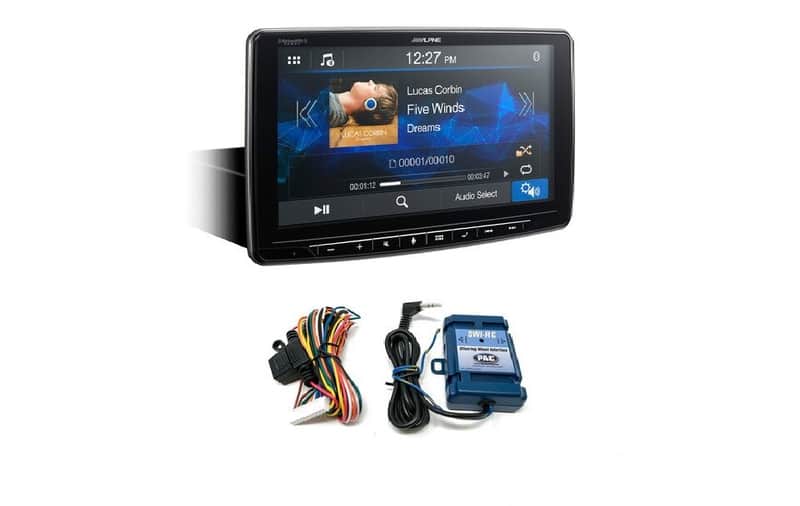 Alpine iLX-F259 Halo Media Receiver with CarPlay and Android Auto, Includes SWI-RC Steering Wheel Interface image 1