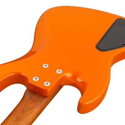 Sadowsky MetroExpress 21-Fret Vintage J/J Bass, Roasted Maple Fingerboard, 4-String - Solid Candy Apple Orange Metallic High Polish image 6