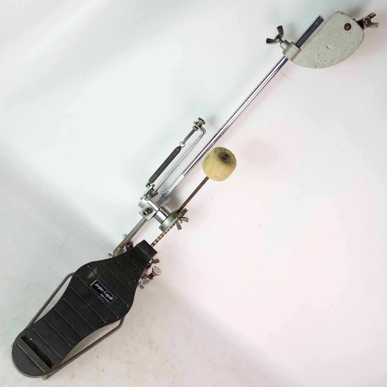 Jacques Capelle Excalibur Bass Drum Pedal Carbon Fiber Footboard Dual-Clamp 70s — main photograph