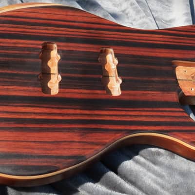 Babik Custom Jazzbass style Body, Macassar Ebony on Mahogany, light weight 2023 - Satin image 3