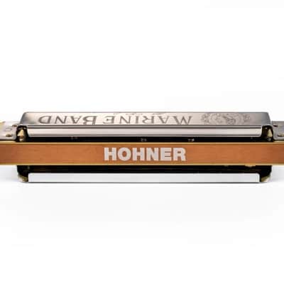 Hohner Marine Band 1896 Classic 10 Hole Diatonic Harmonica, Eb Major - M1896046 image 6