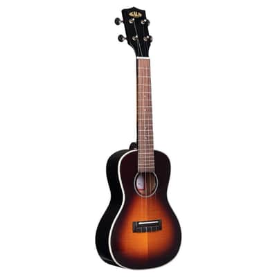 Kala KA-FMTB-C Flame Maple Concert Ukulele, Tobacco Burst image 2