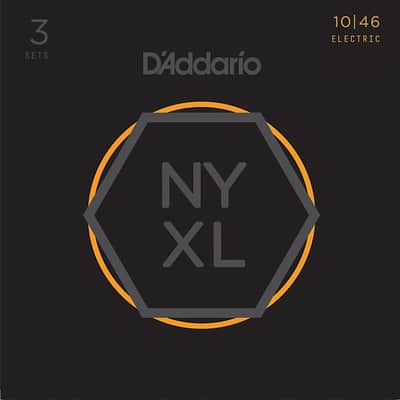 D'Addario Guitar Strings 3 Sets NYXL 1046 Electric Light Gauge 10-46 image 1