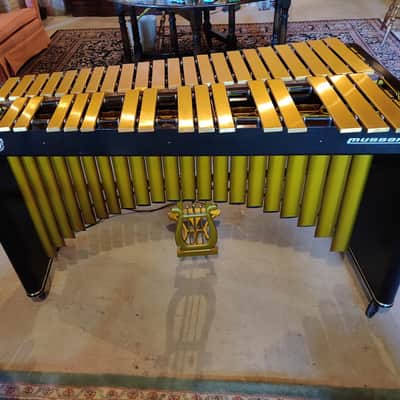 Musser M75 Century Vibraphone Gold Bars with Working Motor image 3
