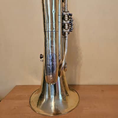 Immagine Tuba “Bb" Soviet 3 Valves Brass Pipe Wind Instrument Horn USSR Vintage and Rare - 6