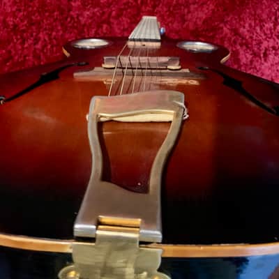 Mindboggling Silvertone Dan Electro Frankenburst image 13