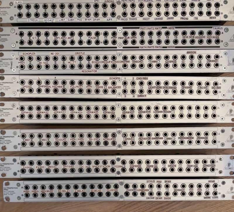 Behringer Ultrapatch Pro PX2000 48-Point TS Patchbay 2000s - Silver image 1
