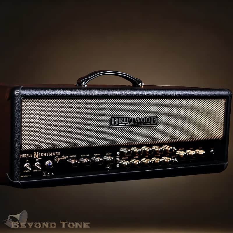 Driftwood PurpleNightmare Signature 100W – Boutique High-Gain Tube Head (Black Tolex) image 1