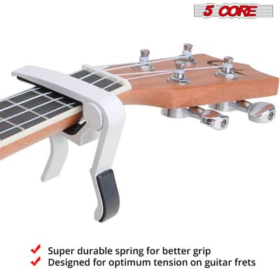 5 Core Capo Acoustic Electric Guitar 6 String Kapo Pair Quick And Easy Adjustment Classic Clip For Banjo Mandolin Or Ukulele Capotraste Para Guitarra image 15