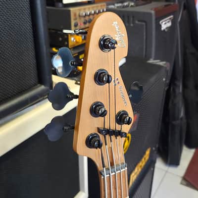 Sandberg California VT5 35" 2026 - Zebra Finish Blueburst Bass Guitar image 15