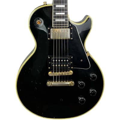 Burny Les Paul Custom - Ebony image 1