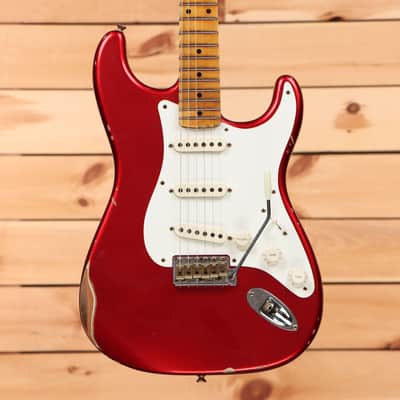 Fender Custom Shop Time Machine 1958 Stratocaster Relic - Faded/Aged Candy Apple Red-CZ582866 image 2