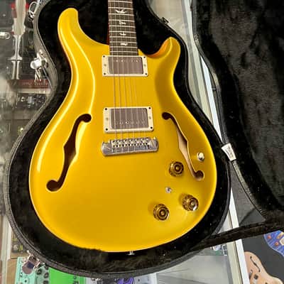 PRS Paul Reed Smith Hollowbody II Piezo Gold Top, Bird Inlay with Case image 1