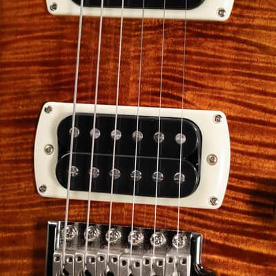 PRS SE Custom 24 Electric Guitar - Black Gold Sunburst with Gig Bag image 10