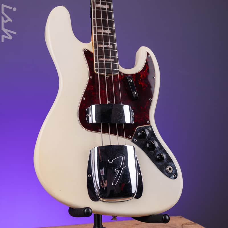 1966 Fender Jazz Bass Refin White image 1