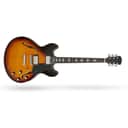 Sire H7 Larry Carlton Semi-Hollow Guitar, Ebony Fretboard, VS Vintage Sunburst