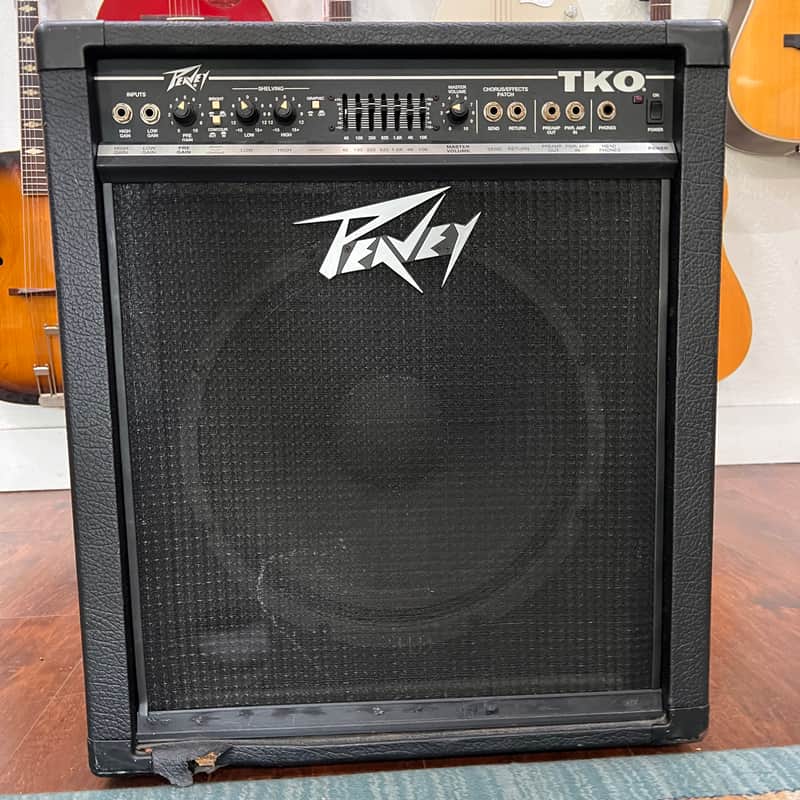 Peavey TKO 75 Solid State 75-Watt 1x15" Bass Combo Late 1980s - Black image 1