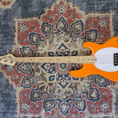 Used Sterling by Music Man Intro Series StingRay Sunrise Orange 4 string bass image 1