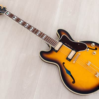 2000 Epiphone USA John Lee Hooker Signature 1964 Sheraton Sunburst, Near-Mint w/ Case, Hangtag image 13