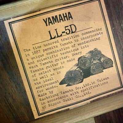 Yamaha  LL-5D Luxury Model Acoustic guitar 1970’s - Rosewood original vintage image 9