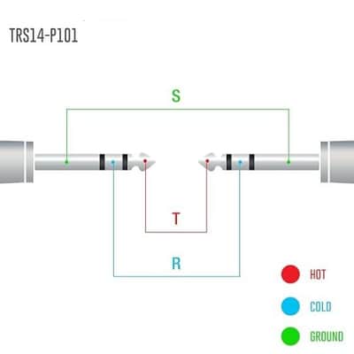 1/4 TRS to 1/4 TRS Multi-Color Balanced Stereo Patch Cables | 6.35mm TRS to 6.35mm TRS Audio Cords | Outboard Gear & Patch Cables (6 Pack -1ft) image 4
