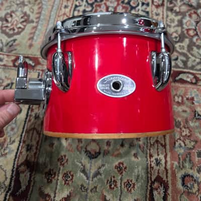 1980s Slingerland Spirit 4000 8 Piece Drum Shell Pack - Red Gloss 8/10/12/13/14/15/16/22 (C021-4) image 12