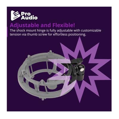 FocusProAudio Shock Mount for Blue Yeti and Yeti Pro Microphones (Black) image 4